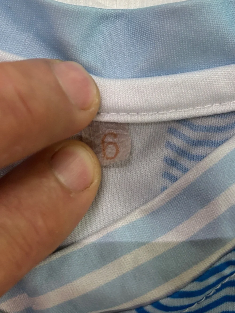 Manchester City FC Kids Soccer Jersey Light Blue Etihad Airways Size 6